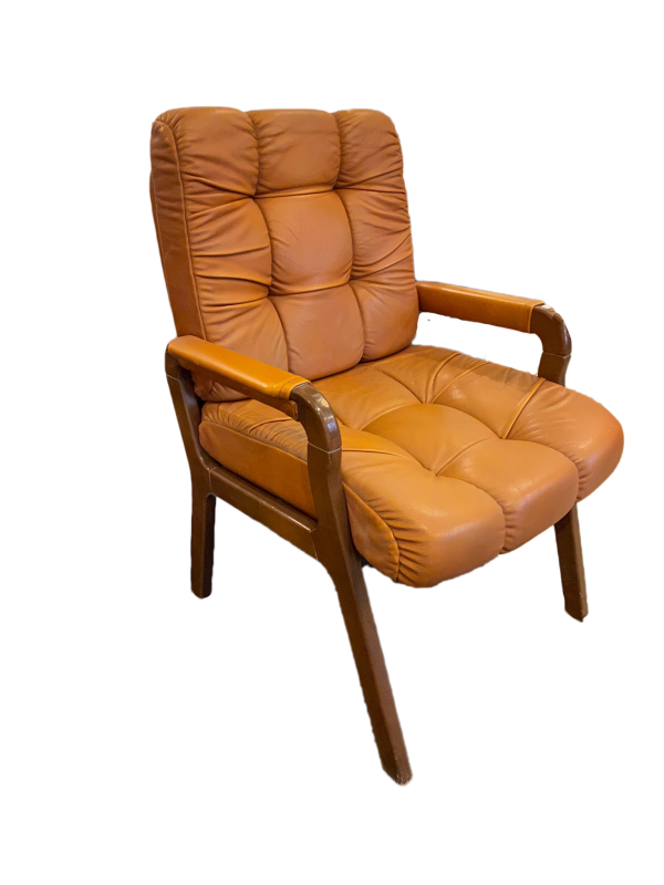sillón de cuero